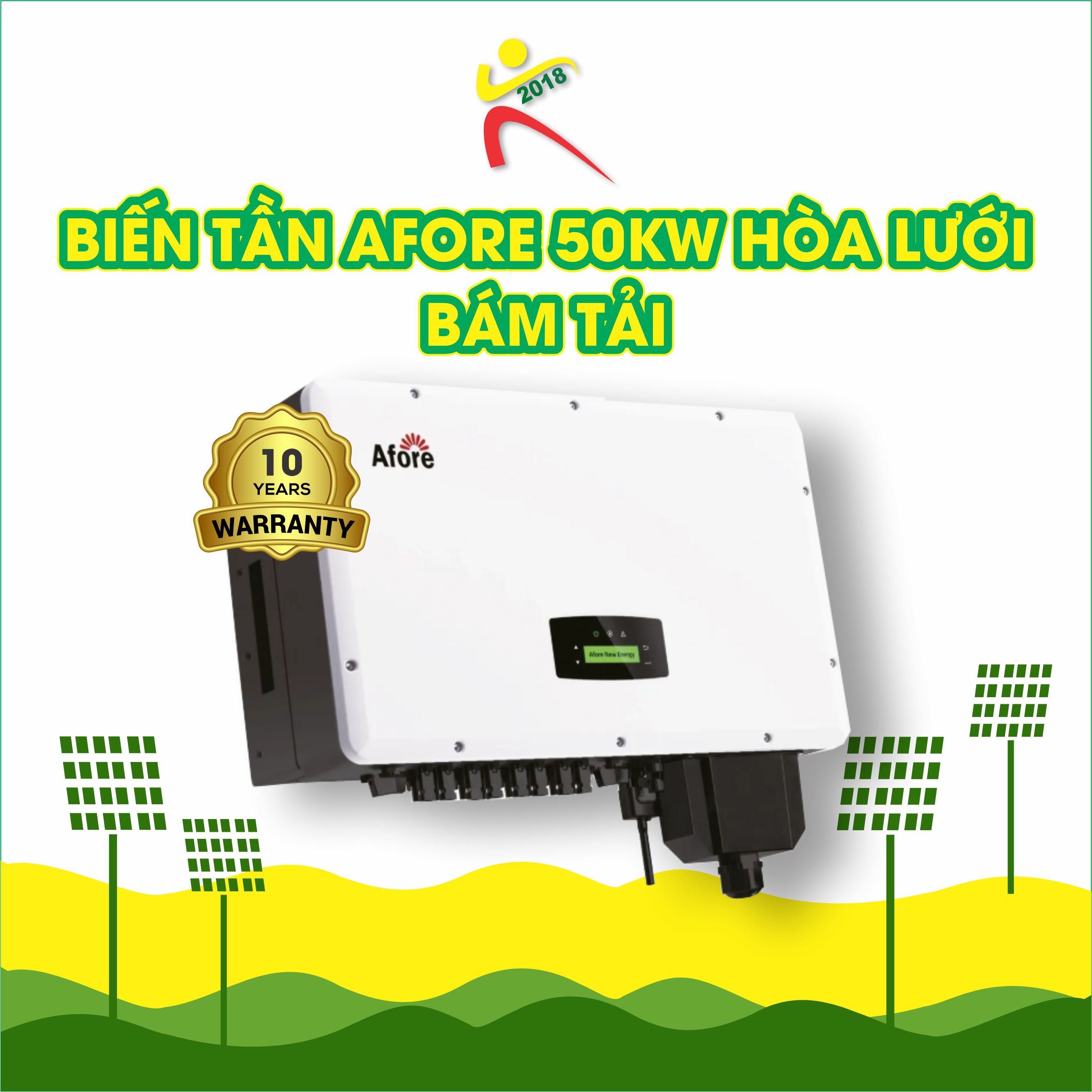 Biến tần AFORE 50Kw hòa lưới bám tải